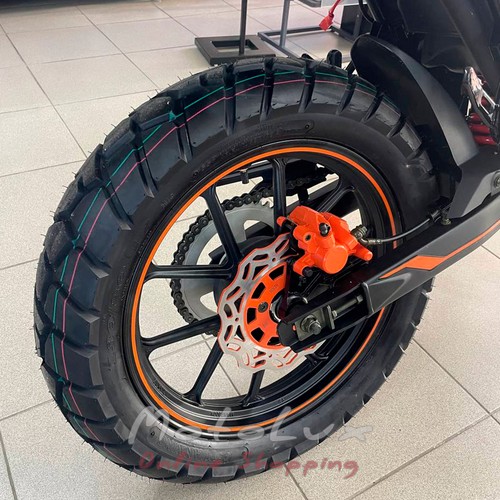 Мотоцикл SPARK SP300T 2, черный с оранжевым