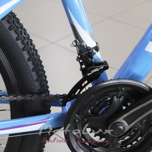 Bicykel Locri AM DD EF500 24, Bielo-modrý