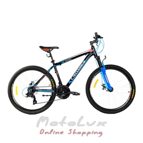 Dospievajúci bicykel Crosser XC 200 Boy, koleso 24, rám 11.8, čierna s modrou