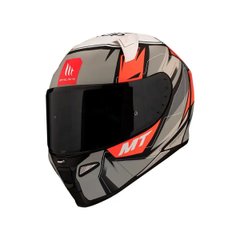 Motorcycle helmet MT Revenge 2 Xavi Vierge A5, size XXL, red with gray