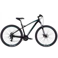 Гірський велосипед AL 29 Leon TN-90 SE AM Hydraulic lock out DD, рама 18, black n turquoise, 2022
