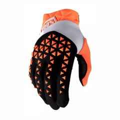 Ride 100% Airmatic motorcycle gloves, size L, black with orange