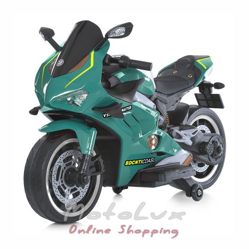 Електромобіль мотоцикл дитячий Bambi M 5056EL 5, зелений