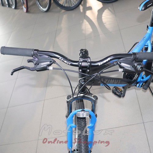 Горный велосипед Azimut Scorpion GFRD, колеса 26, рама 17, черный с синим