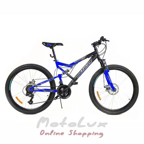 Azimut Scorpion GFRD mountain bike, 26 wheels, 17 frame, black with blue