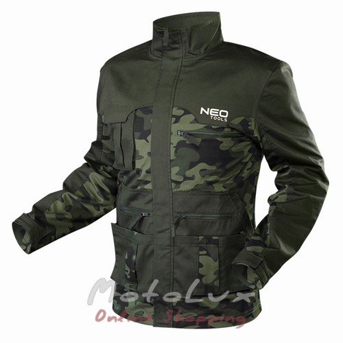 Куртка робоча Camo - XL, 60% бавовна, 40% поліестер, 255 г/м2