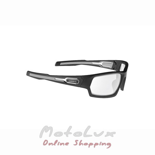 Onride Point 20 kerékpáros szemüveg, matt fekete/szürke Clear lencsékkel, 100%
