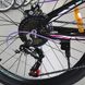 Benetti Forte DD bike, wheels 24, frame 12, 2020, black n pink n turquoise