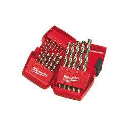 A set of drills for metal Milwaukee Thunderweb HSS G, 19 items