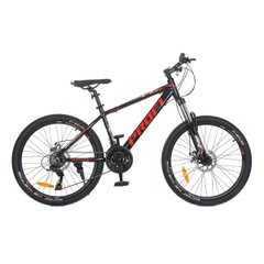 Detský bicykel G24SHARP A24.2, kolesá 24, hliníkový rám 15, SHIMANO 21SP, alum.DB, čierno-červený