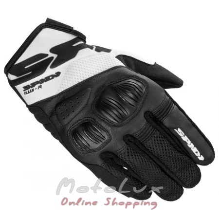 Gloves Spidi Flash-R Evo B79, Black-white, М