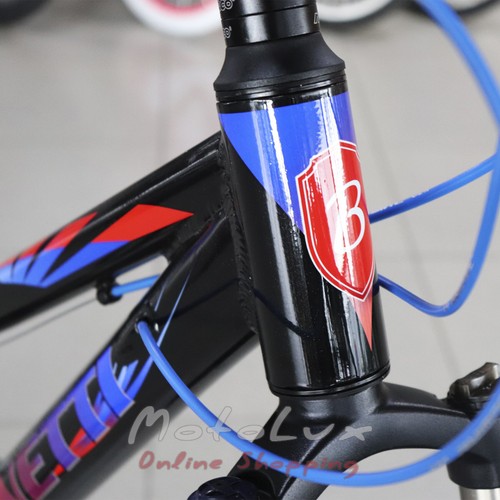 Kerékpár Benetti Forte DD, 24. kerekek, 12. keret, 2020, black n red n blue