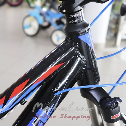 Kerékpár Benetti Forte DD, 24. kerekek, 12. keret, 2020, black n red n blue