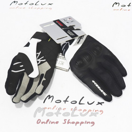 Gloves Spidi Flash-R Evo B79, Black-white, М