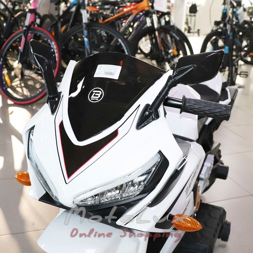 Електромобіль мотоцикл дитячий Bambi M 4839L 1, білий
