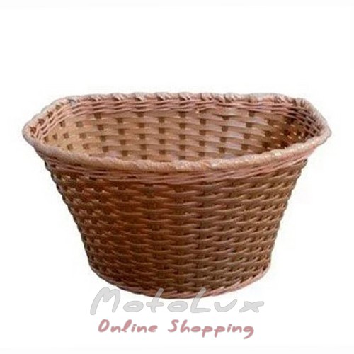 Basket Green Cycle GCB-03-11, wicker plastic, browne