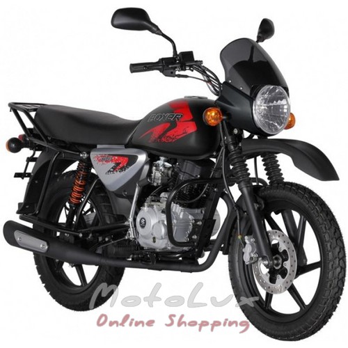 Мотоцикл Bajaj Boxer BM150X Disk, черно-красный