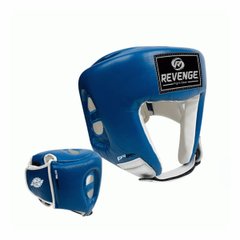 Boxing helmet PU EV 26 2612, size M, blue