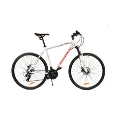 Bicykel Crosser Hybrid 700С, kolesá 28, rám 21, biely