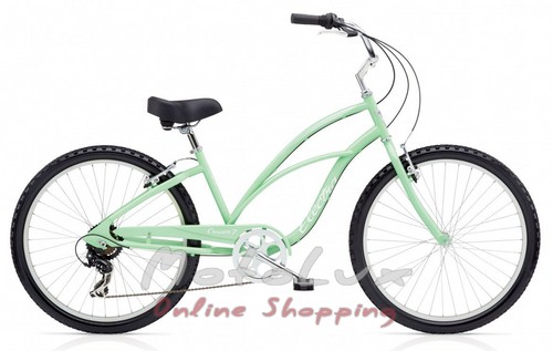 Mestský bicykel Electra Cruiser 7D Ladies, kolesá 24, rám S, seafoam