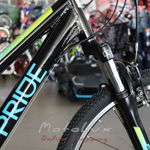 Горный велосипед Pride Stella 6.1, колеса 26, рама M, 2020, black n blue