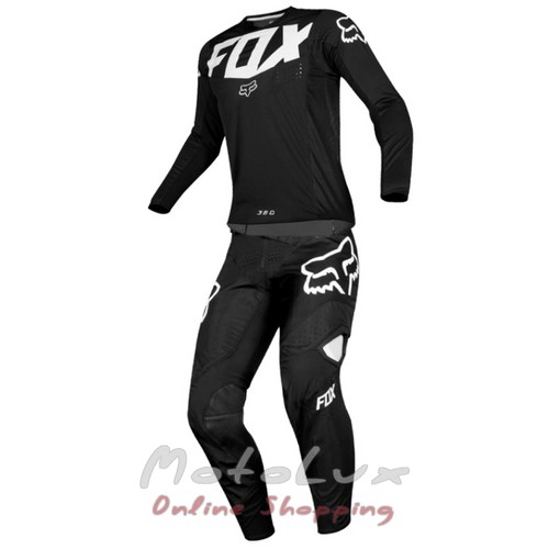 Moto oblek Fox 360, M Black