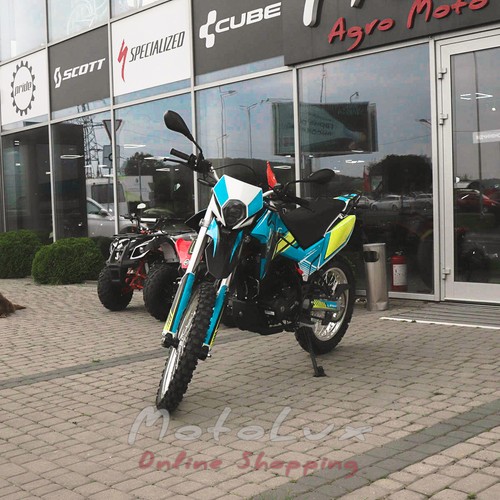 Lifan KPX 250 motorkerékpár, sárga kékkel, 2023