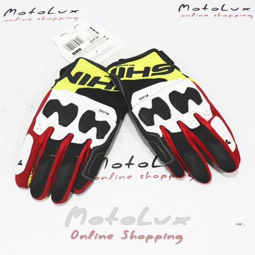 Gloves Shima Blaze, red yellow, Multicolored, XL