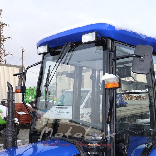 Traktor Foton FT 244НRXC 24 LE, 3 henger, 4x4, szervokormány, differenciálzár, kabin, kék