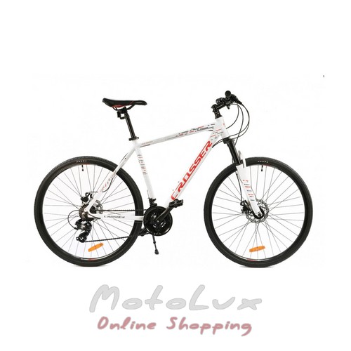 Велосипед Crosser Hybrid 700С, колеса 28, рама 21, white