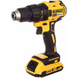 Cordless drill-screwdriver DeWALT, brushless XR-Lion 18B, 2 Ar, 65 Nm, 500-1750 rpm