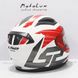 LS2 FF353 Rapid Grid Helmet white n red, White-red, XL
