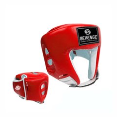 Boxing helmet PU EV 26 2612, size M, red
