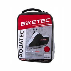 Biketec Aquatec motorcycle cover, size S, black with gray