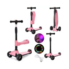 Children's scooter 3 in 1 iTrike JR 3 082 P, pink