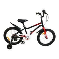Gyermek kerékpár Royalbaby Chipmunk MK, kerék 18, fekete