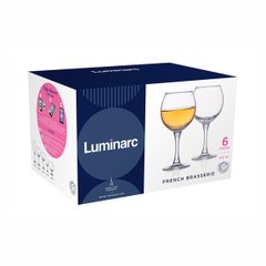Набір келихів для білого вина Luminarc French Brasserie, 6х210 мл