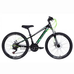 Велосипед Discovery 24 Qube AM DD, рама 11.5, black n green, 2021