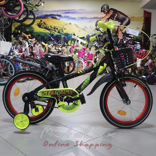 Children's bicycle Formula Stormer, wheel 16, frame 8.5, 2020, black n red