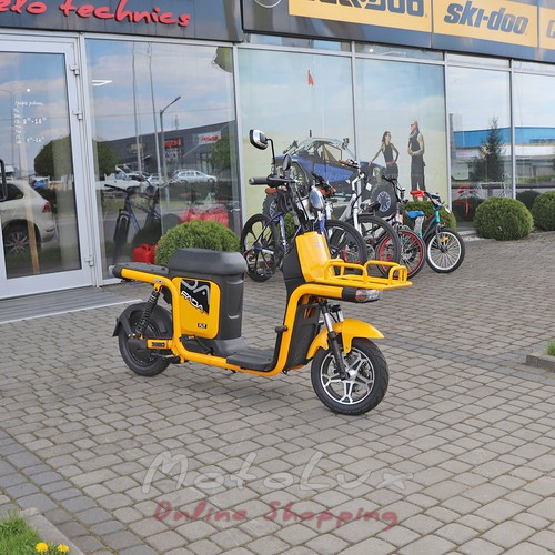 Kétkerekű elektromos kerékpár Fada Flit II Cargo, 500W, sárga
