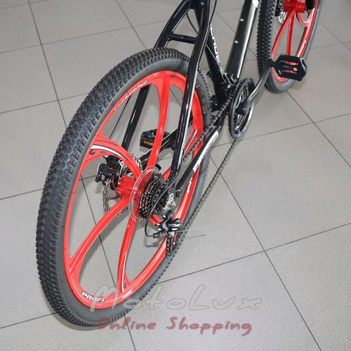 Hot bike T26BLADE 26.1 W, kolesá 26, hliníkový rám 17, Shimano 21SP, kazeta, alu. DB, magn. disk, čierny a červený