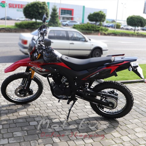 Мотоцикл ендуро Forte FT250GY-CBA, чорно червоний