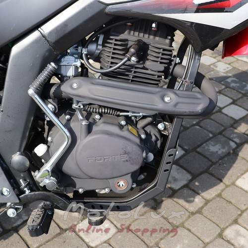 Мотоцикл Forte FT250GY-CBA, черно-красный
