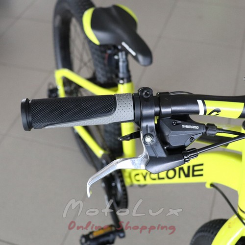 Подростковый велосипед Cyclone Ultima 3.0, колесо 24, рама 12, 2020, green
