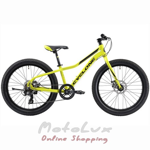 Teenage bike Cyclone Ultima 3.0, wheels 24, frame 12, 2020, green