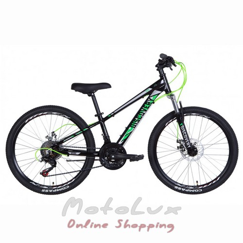 Bicykel Discovery 24 Qube AM DD, rám 11.5, black n green, 2021