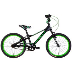 Детский велосипед Formula 20 Slim, рама 10, AL, black n green, 2022