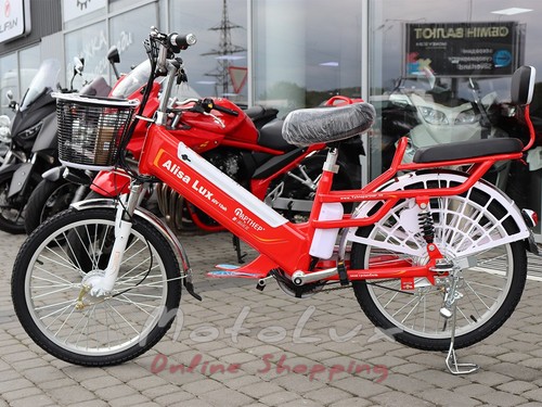 Elektromos kerékpár Alisa Lux, 22", 350 W, 60 V, red