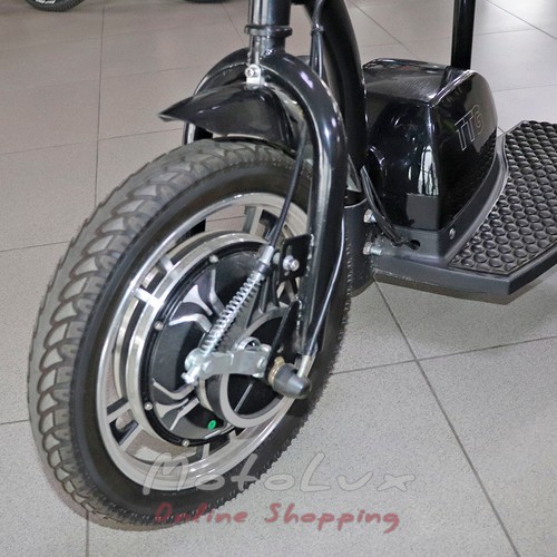 Electric scooter with seat T06-2 48v500W 12AH, SM, black