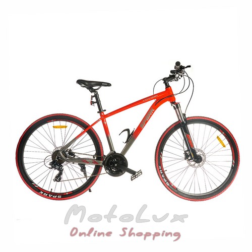 Horský bicykel Spark LOT100, kolesa 27,5, rám 17, oranžová, 2023
